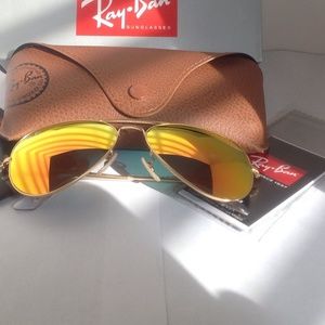 RAY-BAN RB3025-112/69-58 AVIATOR ORANGE FLASH 58MM